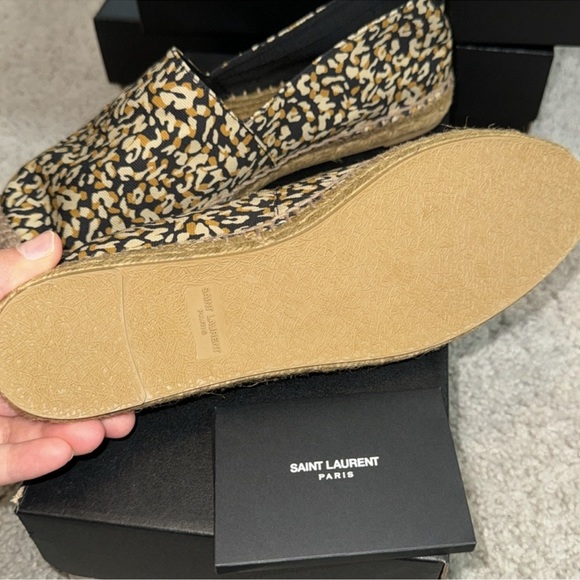 Saint Laurent Animal Print Espadrilles NIB Size 38.5 - Picture 3 of 3